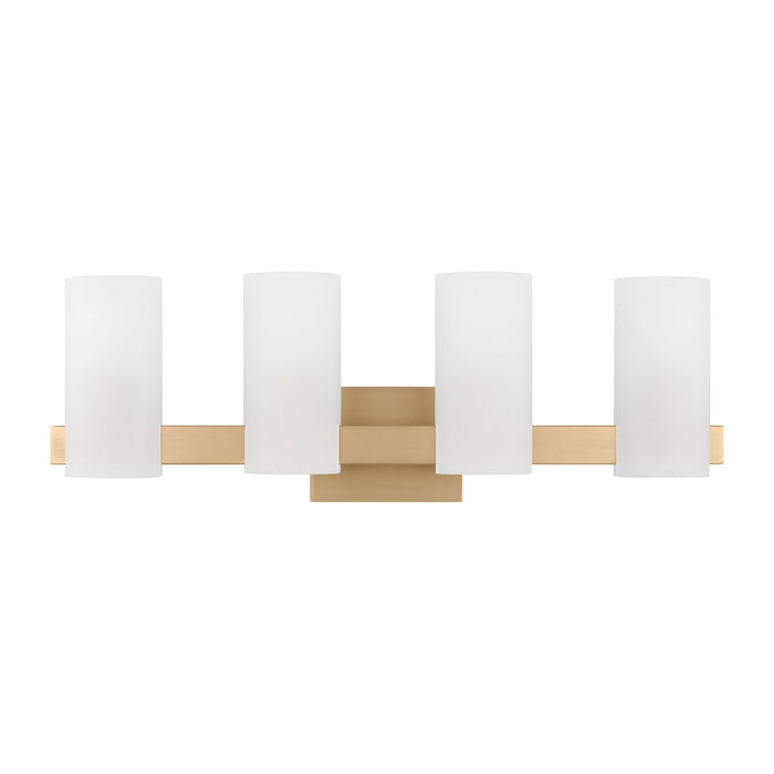 Myhouse Lighting Visual Comfort Studio - DJV1104SB - Four Light Vanity - Rhode - Satin Brass