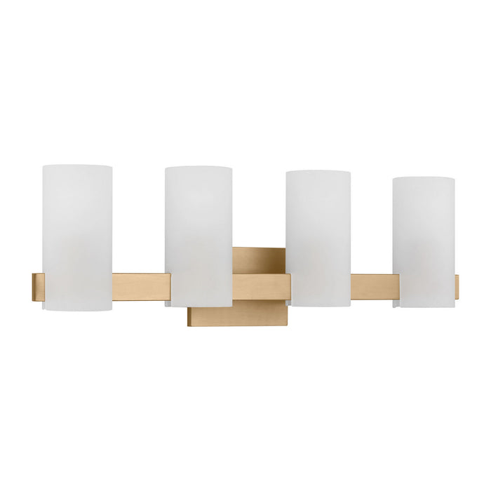 Myhouse Lighting Visual Comfort Studio - DJV1104SB - Four Light Vanity - Rhode - Satin Brass