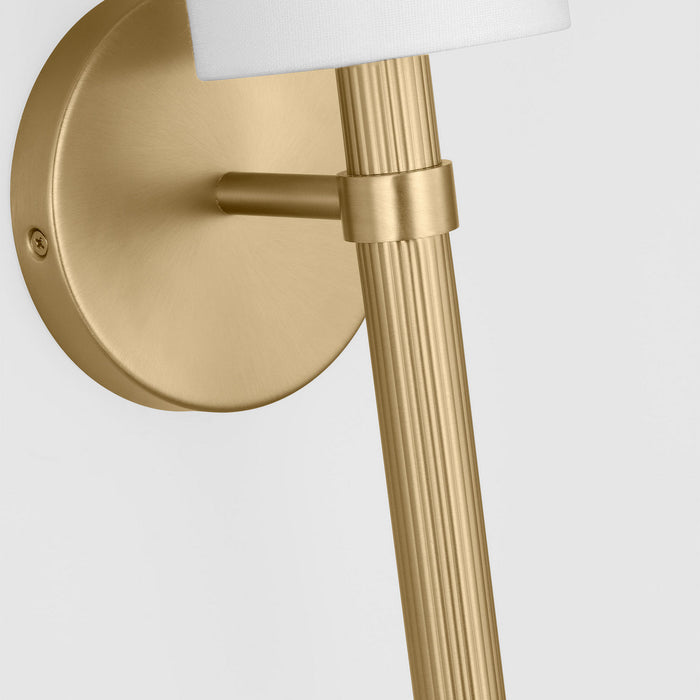 Myhouse Lighting Visual Comfort Studio - DJW1061SB - One Light Wall Sconce - Manor - Satin Brass
