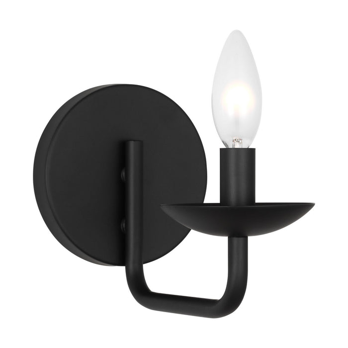 Myhouse Lighting Visual Comfort Studio - DJW1071MBK - One Light Wall Sconce - Albion - Midnight Black