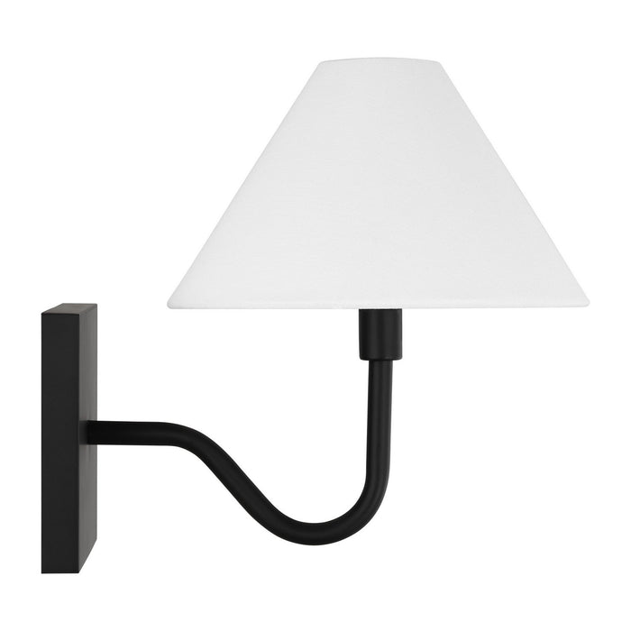Myhouse Lighting Visual Comfort Studio - DJW1081MBK - One Light Wall Sconce - Eldon - Midnight Black