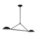 Myhouse Lighting Visual Comfort Studio - EC1292AI - Two Light Linear Chandelier - Nevel - Aged Iron