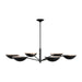 Myhouse Lighting Visual Comfort Studio - EC1306AI - Six Light Chandelier - Nevel - Aged Iron