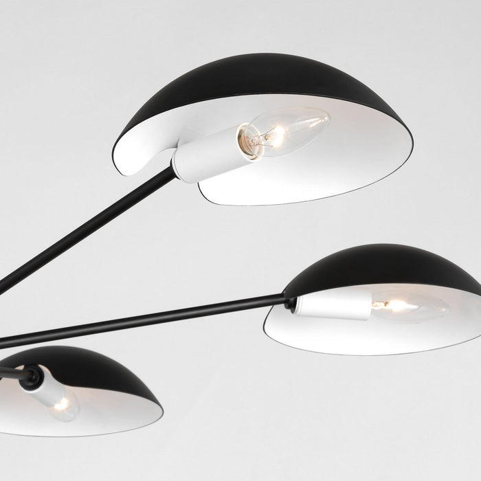 Myhouse Lighting Visual Comfort Studio - EC1306AI - Six Light Chandelier - Nevel - Aged Iron