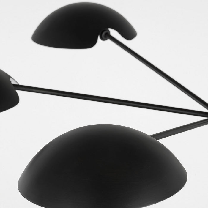 Myhouse Lighting Visual Comfort Studio - EC1306AI - Six Light Chandelier - Nevel - Aged Iron