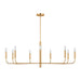 Myhouse Lighting Visual Comfort Studio - EC1319BBS - Nine Light Chandelier - Brianna - Burnished Brass