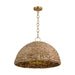 Myhouse Lighting Visual Comfort Studio - EP1373BBS - Three Light Pendant - Cay - Burnished Brass