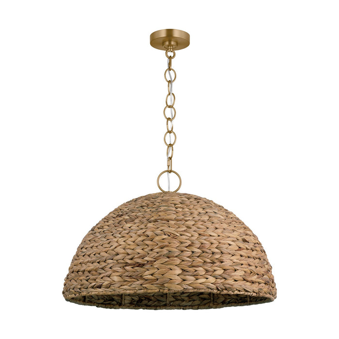 Myhouse Lighting Visual Comfort Studio - EP1373BBS - Three Light Pendant - Cay - Burnished Brass