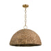 Myhouse Lighting Visual Comfort Studio - EP1373BBS - Three Light Pendant - Cay - Burnished Brass