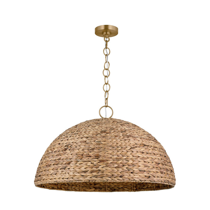 Myhouse Lighting Visual Comfort Studio - EP1383BBS - Three Light Pendant - Cay - Burnished Brass