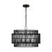 Myhouse Lighting Visual Comfort Studio - EP1394AI - Four Light Pendant - Elio - Aged Iron
