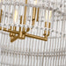 Myhouse Lighting Visual Comfort Studio - EP1394BBS - Four Light Pendant - Elio - Burnished Brass