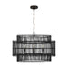 Myhouse Lighting Visual Comfort Studio - EP1404AI - Four Light Pendant - Elio - Aged Iron