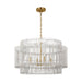 Myhouse Lighting Visual Comfort Studio - EP1404BBS - Four Light Pendant - Elio - Burnished Brass