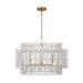Myhouse Lighting Visual Comfort Studio - EP1404BBS - Four Light Pendant - Elio - Burnished Brass