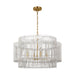 Myhouse Lighting Visual Comfort Studio - EP1404BBS - Four Light Pendant - Elio - Burnished Brass