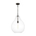 Myhouse Lighting Visual Comfort Studio - EP1441AI - One Light Pendant - Magnus - Aged Iron
