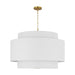 Myhouse Lighting Visual Comfort Studio - KSP1184BBS - Four Light Pendant - Sawyer - Burnished Brass