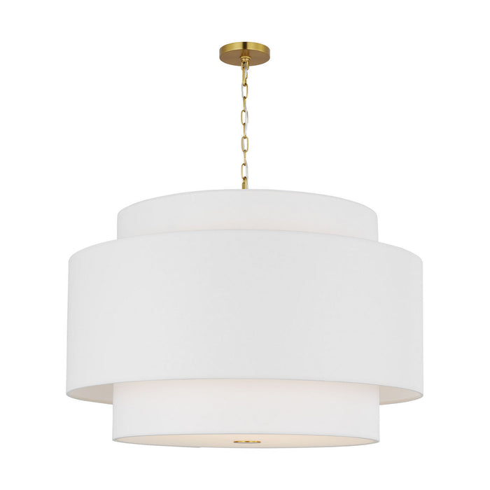 Myhouse Lighting Visual Comfort Studio - KSP1184BBS - Four Light Pendant - Sawyer - Burnished Brass