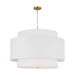 Myhouse Lighting Visual Comfort Studio - KSP1184BBS - Four Light Pendant - Sawyer - Burnished Brass