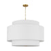 Myhouse Lighting Visual Comfort Studio - KSP1184BBS - Four Light Pendant - Sawyer - Burnished Brass