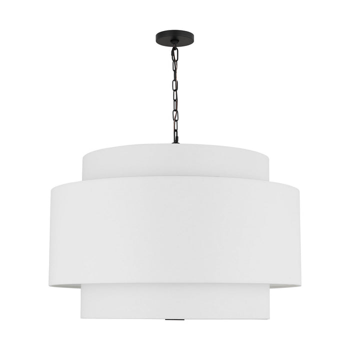 Myhouse Lighting Visual Comfort Studio - KSP1184MBK - Four Light Pendant - Sawyer - Midnight Black