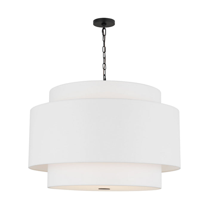 Myhouse Lighting Visual Comfort Studio - KSP1184MBK - Four Light Pendant - Sawyer - Midnight Black