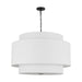 Myhouse Lighting Visual Comfort Studio - KSP1184MBK - Four Light Pendant - Sawyer - Midnight Black