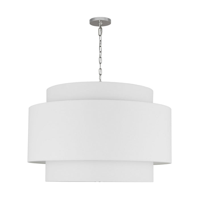 Myhouse Lighting Visual Comfort Studio - KSP1184PN - Four Light Pendant - Sawyer - Polished Nickel