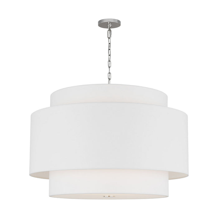 Myhouse Lighting Visual Comfort Studio - KSP1184PN - Four Light Pendant - Sawyer - Polished Nickel