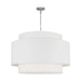 Myhouse Lighting Visual Comfort Studio - KSP1184PN - Four Light Pendant - Sawyer - Polished Nickel