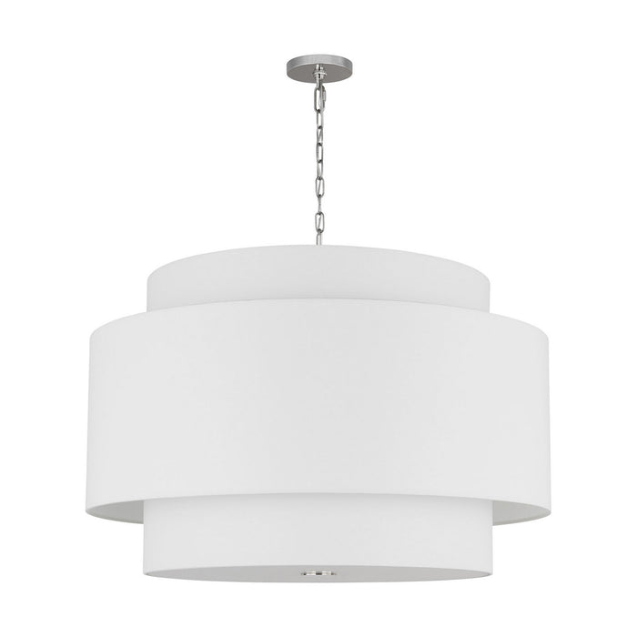 Myhouse Lighting Visual Comfort Studio - KSP1184PN - Four Light Pendant - Sawyer - Polished Nickel