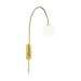 Myhouse Lighting Visual Comfort Studio - KSW1171BBS - One Light Wall Sconce - Noemie - Burnished Brass