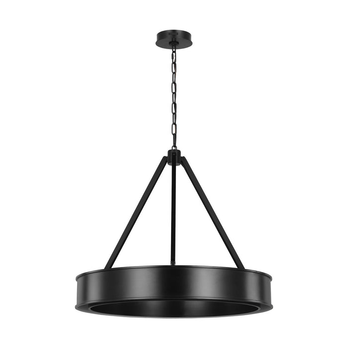 Myhouse Lighting Visual Comfort Studio - LC1211AI-L1 - LED Chandelier - Leonard - Aged Iron