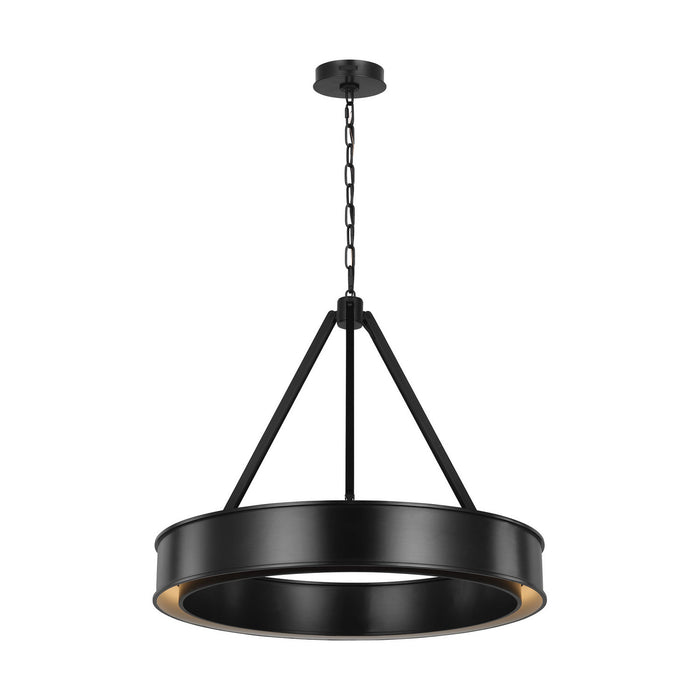 Myhouse Lighting Visual Comfort Studio - LC1211AI-L1 - LED Chandelier - Leonard - Aged Iron