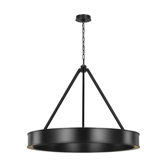 Myhouse Lighting Visual Comfort Studio - LC1221AI-L1 - LED Chandelier - Leonard - Aged Iron