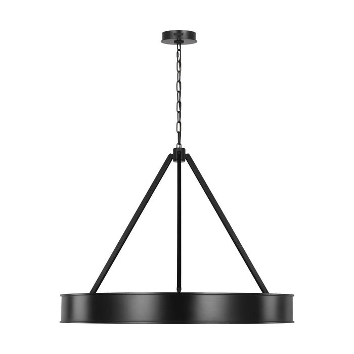 Myhouse Lighting Visual Comfort Studio - LC1221AI-L1 - LED Chandelier - Leonard - Aged Iron