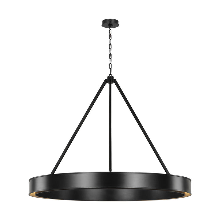 Myhouse Lighting Visual Comfort Studio - LC1231AI-L1 - LED Chandelier - Leonard - Aged Iron