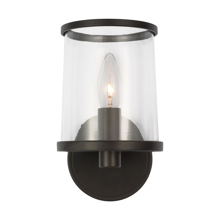 Myhouse Lighting Visual Comfort Studio - LV1081AI - One Light Vanity - Reynolds - Aged Iron