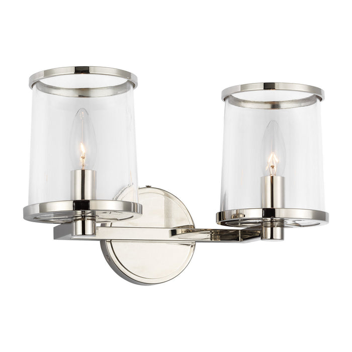 Myhouse Lighting Visual Comfort Studio - LV1082PN - Two Light Vanity - Reynolds - Polished Nickel
