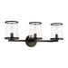 Myhouse Lighting Visual Comfort Studio - LV1083AI - Three Light Vanity - Reynolds - Aged Iron