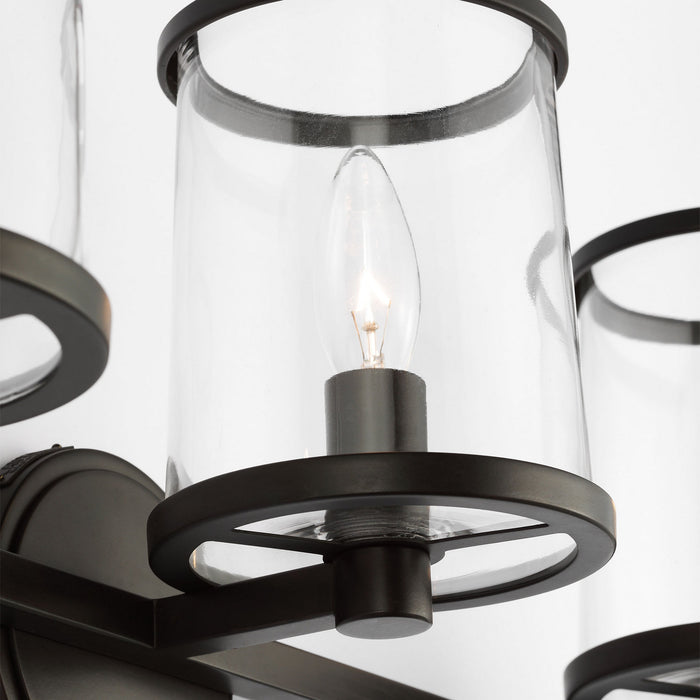 Myhouse Lighting Visual Comfort Studio - LV1083AI - Three Light Vanity - Reynolds - Aged Iron