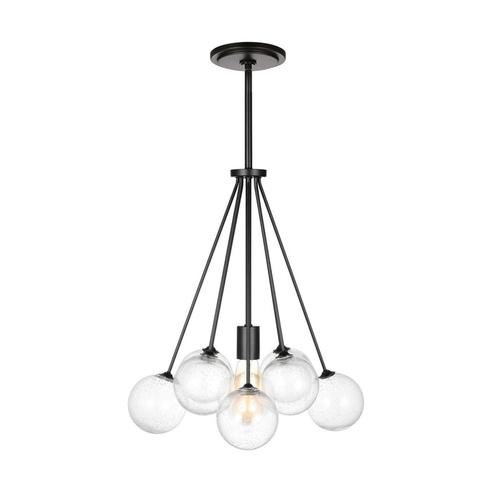 Myhouse Lighting Visual Comfort Studio - 6514301-112 - One Light Pendant - Bronzeville - Midnight Black