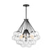 Myhouse Lighting Visual Comfort Studio - 6514303-112 - Three Light Pendant - Bronzeville - Midnight Black