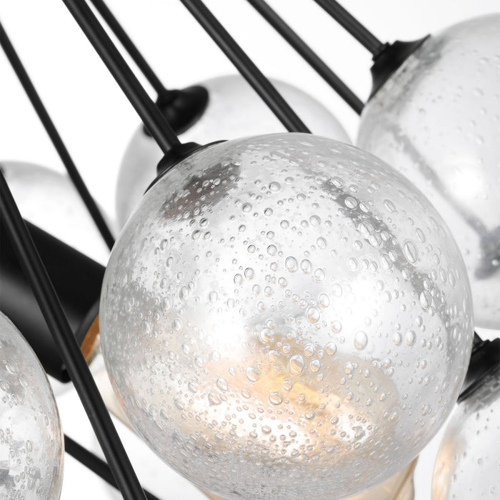 Myhouse Lighting Visual Comfort Studio - 6514303-112 - Three Light Pendant - Bronzeville - Midnight Black