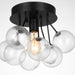 Myhouse Lighting Visual Comfort Studio - 7714301-112 - One Light Semi-Flush Mount - Bronzeville - Midnight Black
