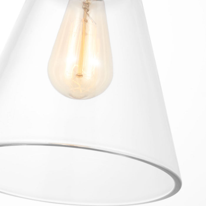 Myhouse Lighting Visual Comfort Studio - P1347MBK - One Light Pendant - Baskin - Midnight Black