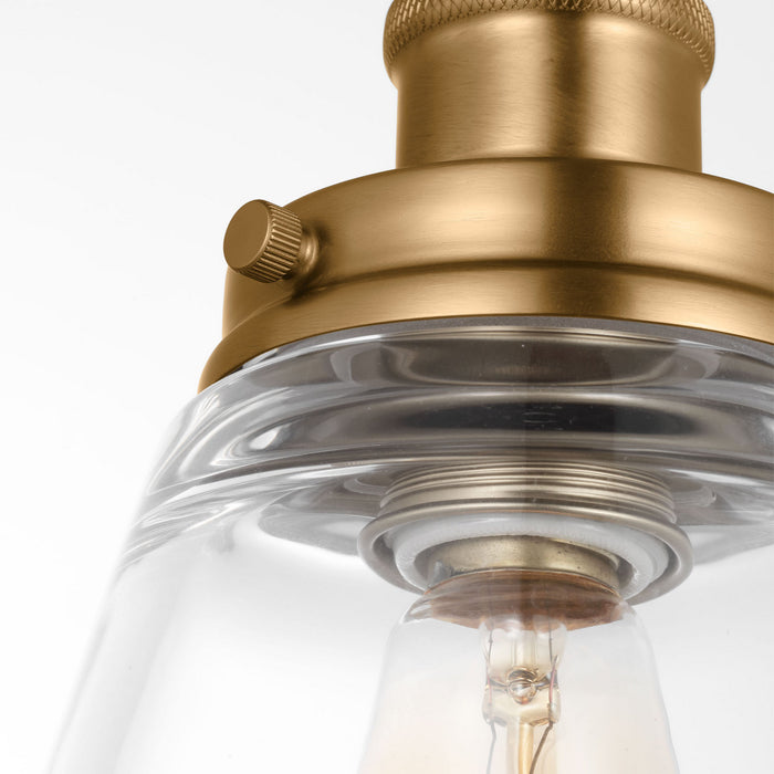 Myhouse Lighting Visual Comfort Studio - P1347SB - One Light Pendant - Baskin - Satin Brass