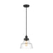 Myhouse Lighting Visual Comfort Studio - P1348MBK - One Light Pendant - Baskin - Midnight Black