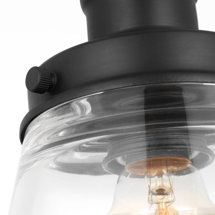 Myhouse Lighting Visual Comfort Studio - P1348MBK - One Light Pendant - Baskin - Midnight Black